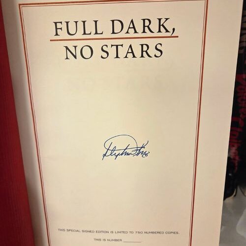 Stephen King Full Dark No Stars CD Signed Limited