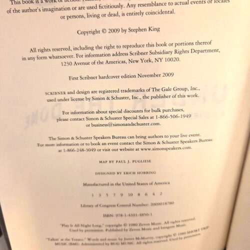Stephen King Under the Dome First Edition / First Printing