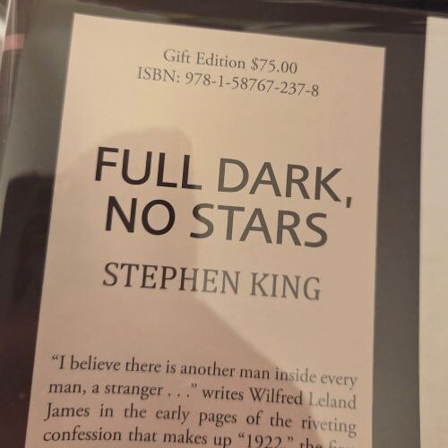Stephen King Full Dark No Stars CD Gift Edition