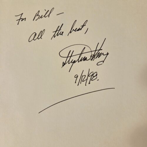 Stephen King Bag of Bones First Edition / First Printing Signed