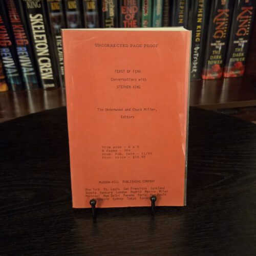 Feast of Fear — Uncorrected Page Proof / Pre‑Publication Edition