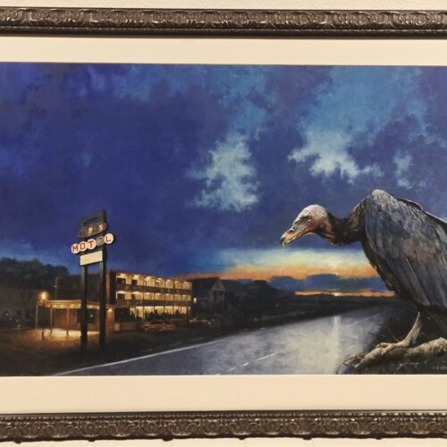 THINNER Original Painting by Les Edwards