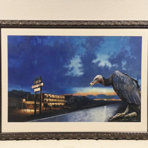 THINNER Original Painting by Les Edwards
