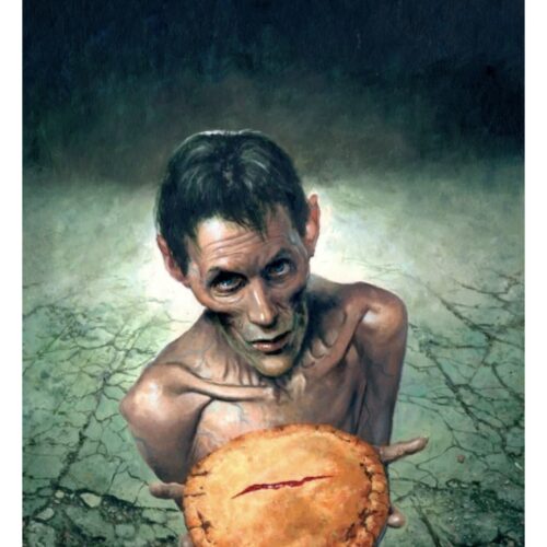 Thinner: The Pie Original Painting by Les Edwards